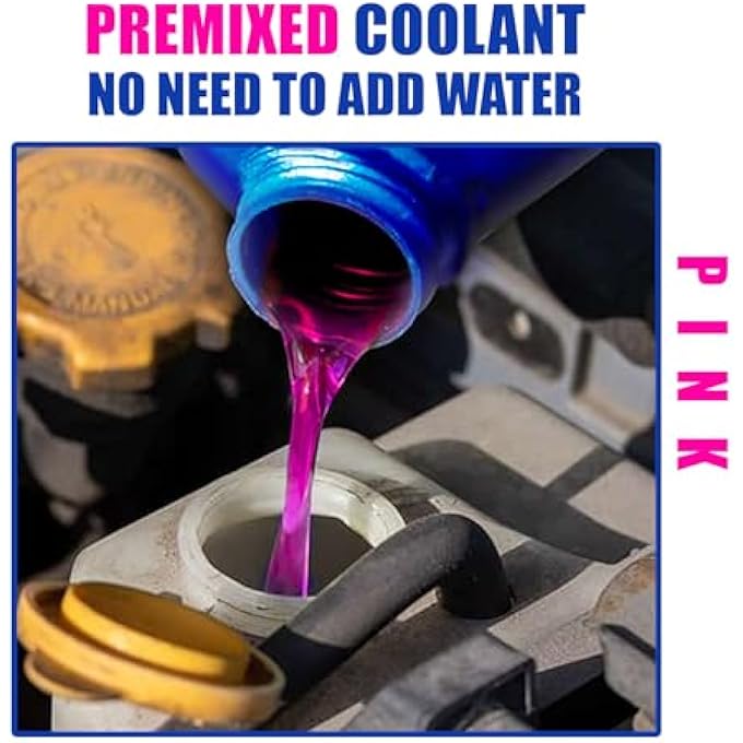 UE AUTOTECH PREMIUM 3 LITER RADIATOR CAR COOLANT - HEAT DISSIPATION AND ABSORPTION COOLING SYSTEMS FOR PETROL, DIESEL, AND CNG VEHICLES - HEAVY-DUTY (PINK MIX RTD) - Image 3